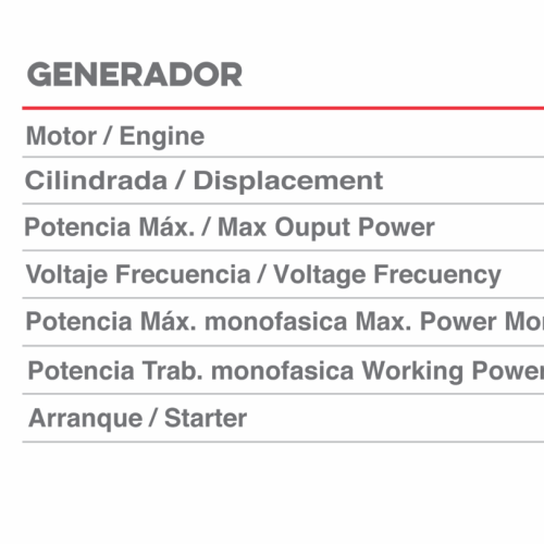 Generador Ducati Gasolina 3.2KW 120V 220V 60Hz DGR 3200S
